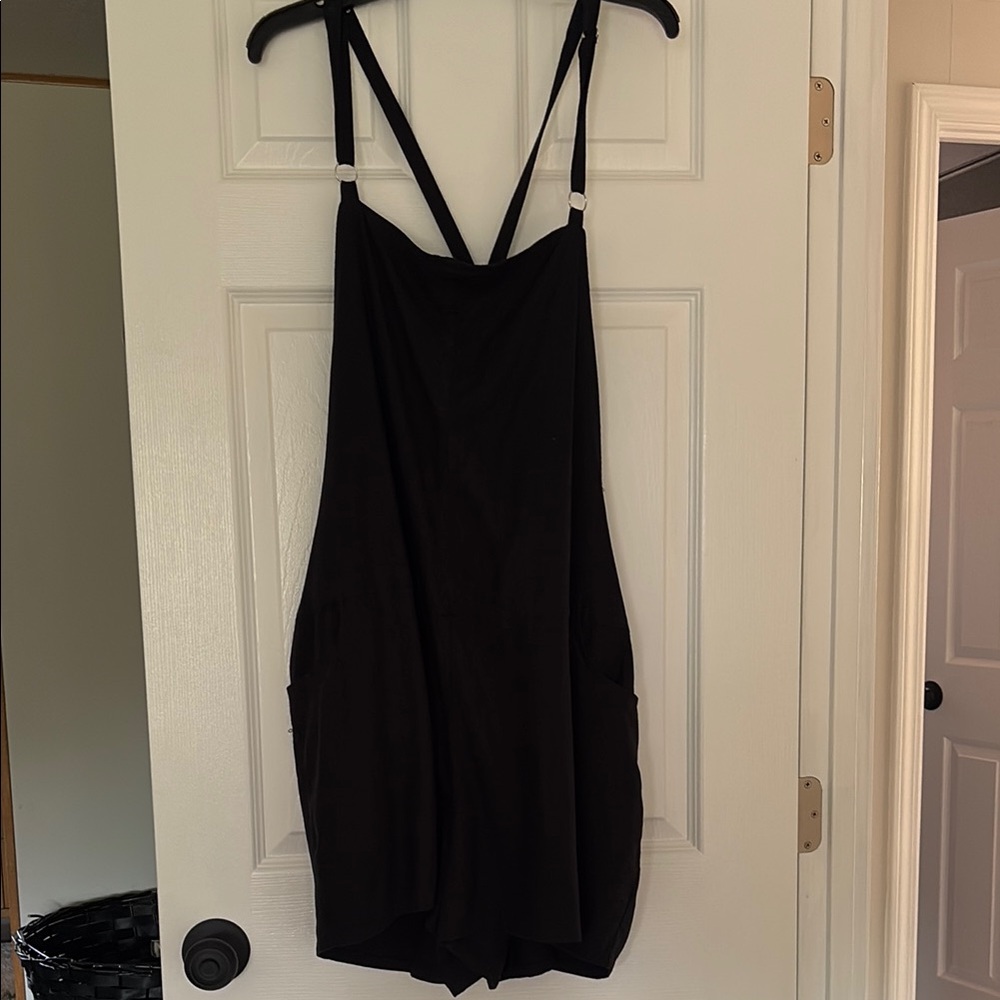 Plus Size Torrid Black Overall Shorts!